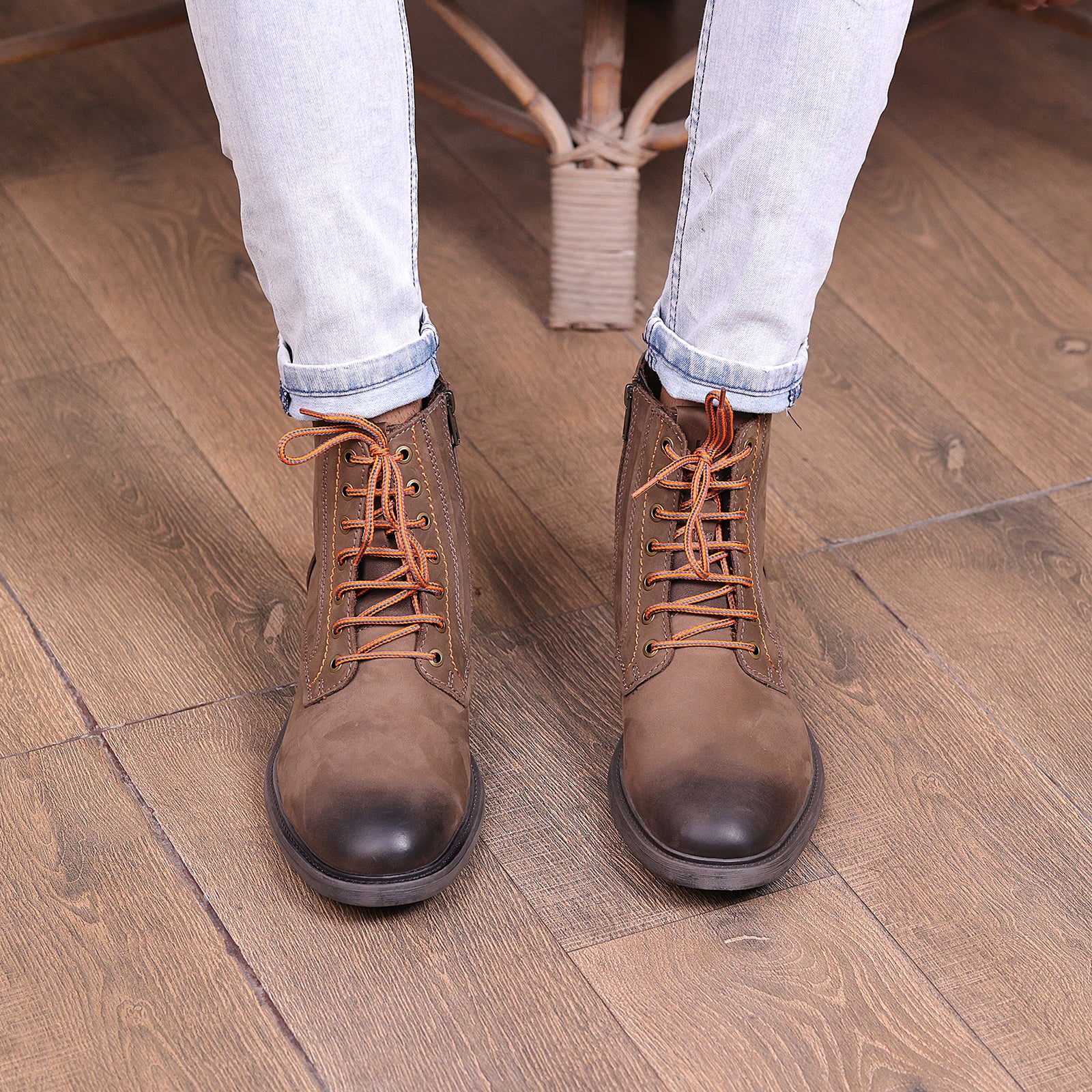 Light brown lace up boots store