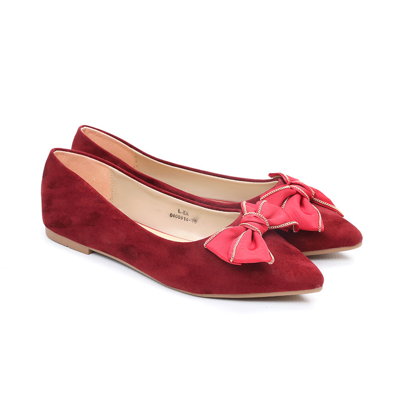 L-EK-0400914-Suede Bow-Tie Pumps